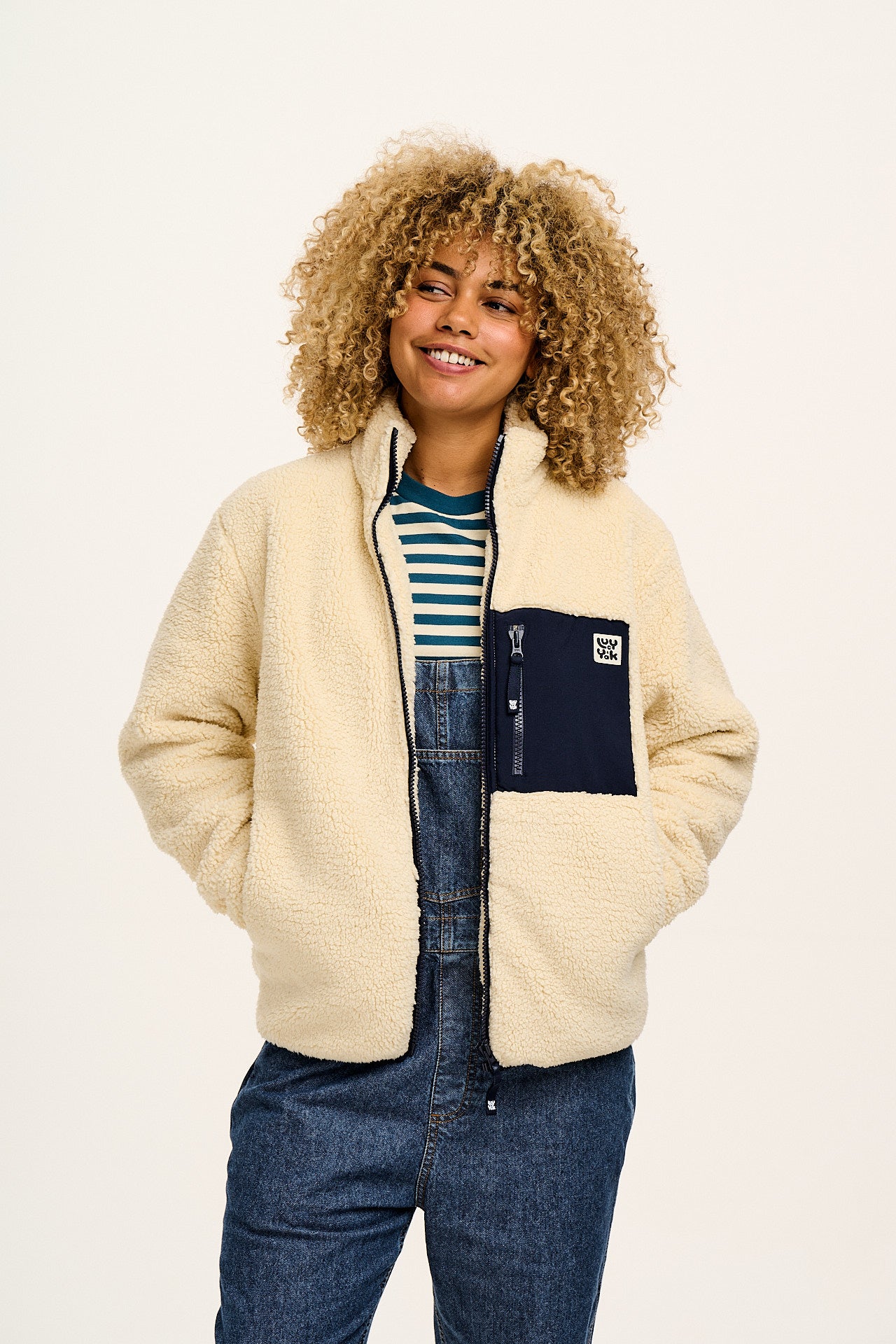Harper Borg Fleece Jacket in Cream – Lucy Yak