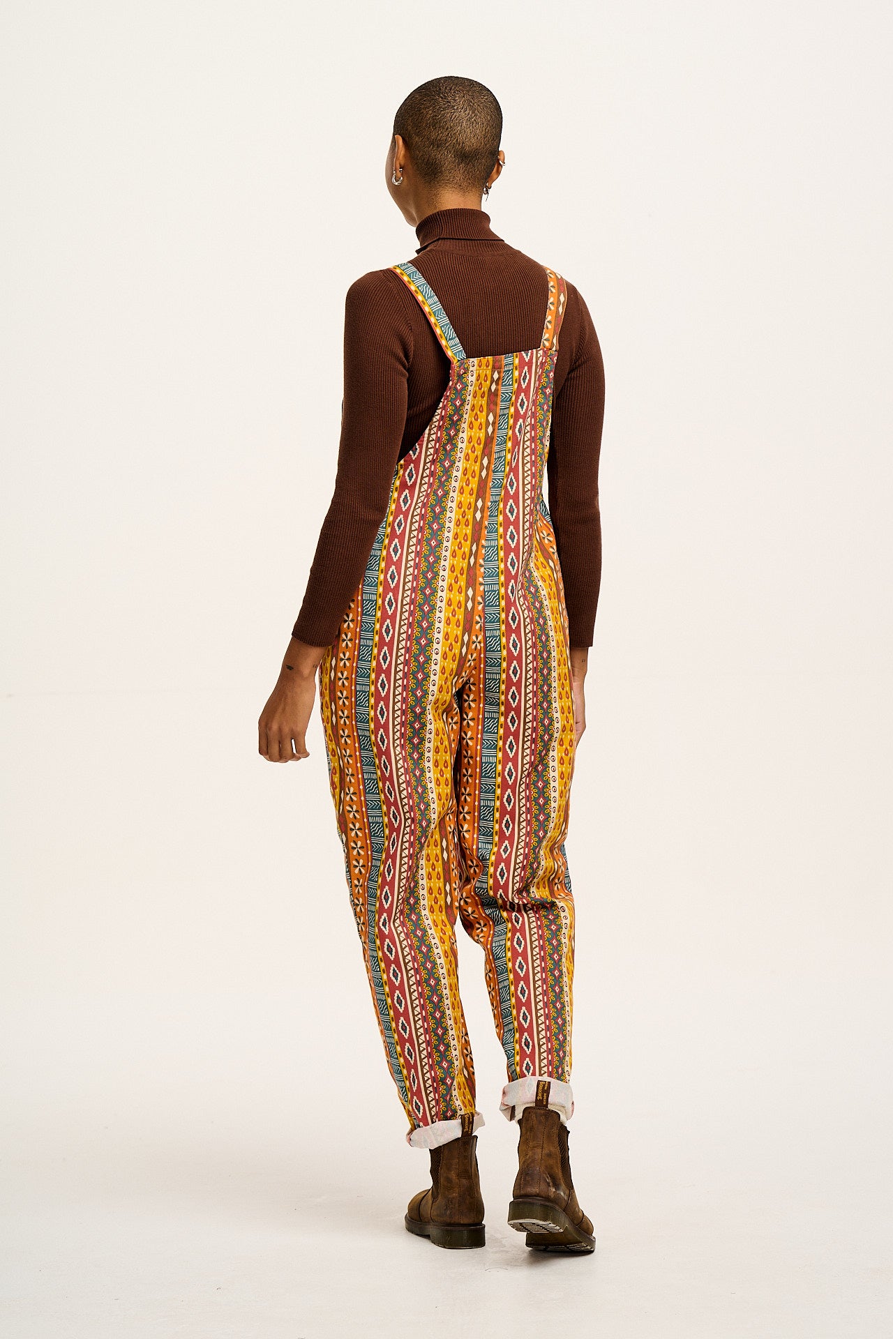 L.E. Original - Twill Dungarees in Artist Print by Chaaya Prabhat