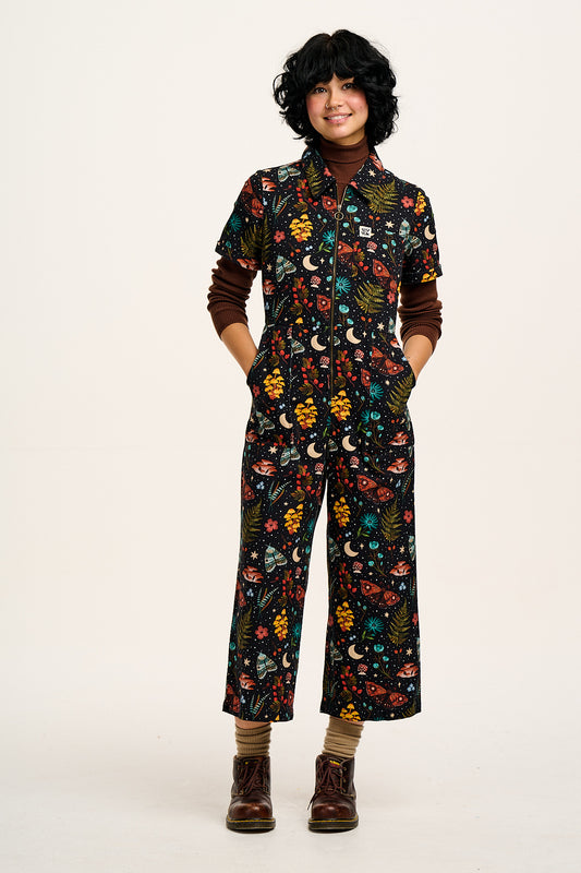 L.E. Ragan - Cotton Jumpsuit in Artist Print by Bojana