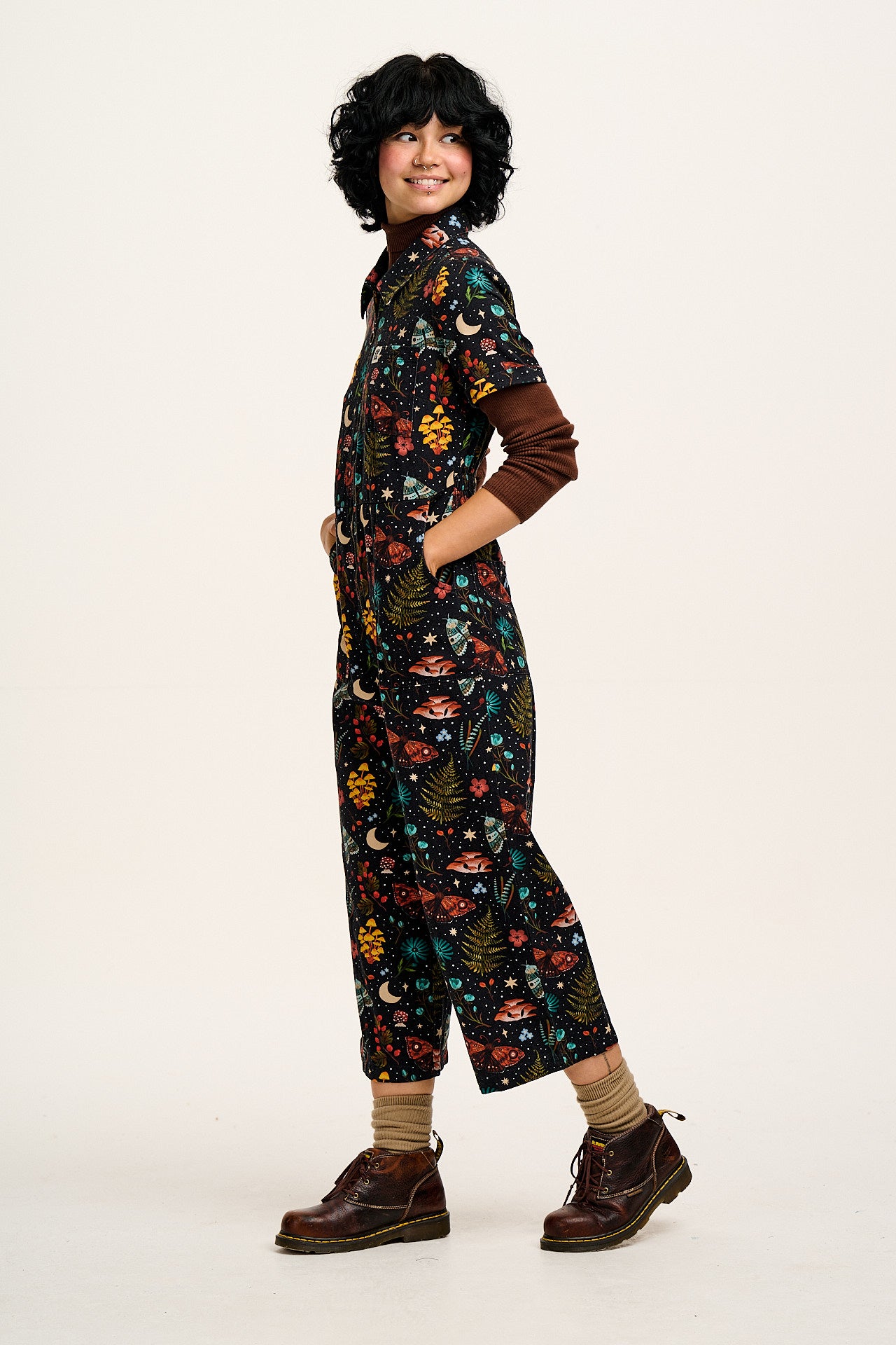 L.E. Ragan - Cotton Jumpsuit in Artist Print by Bojana