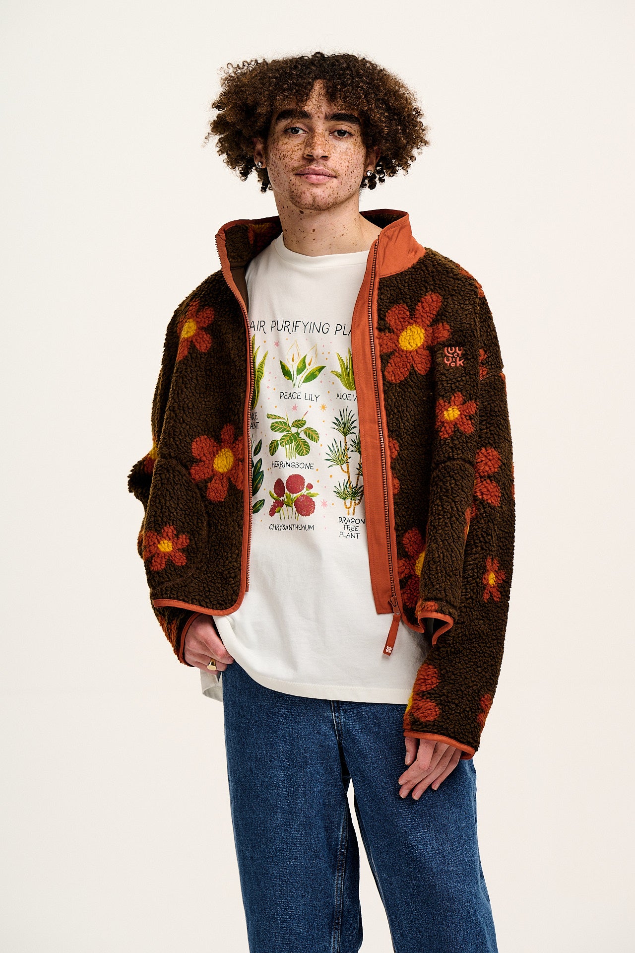 Mason - Fleece in Cassia Print