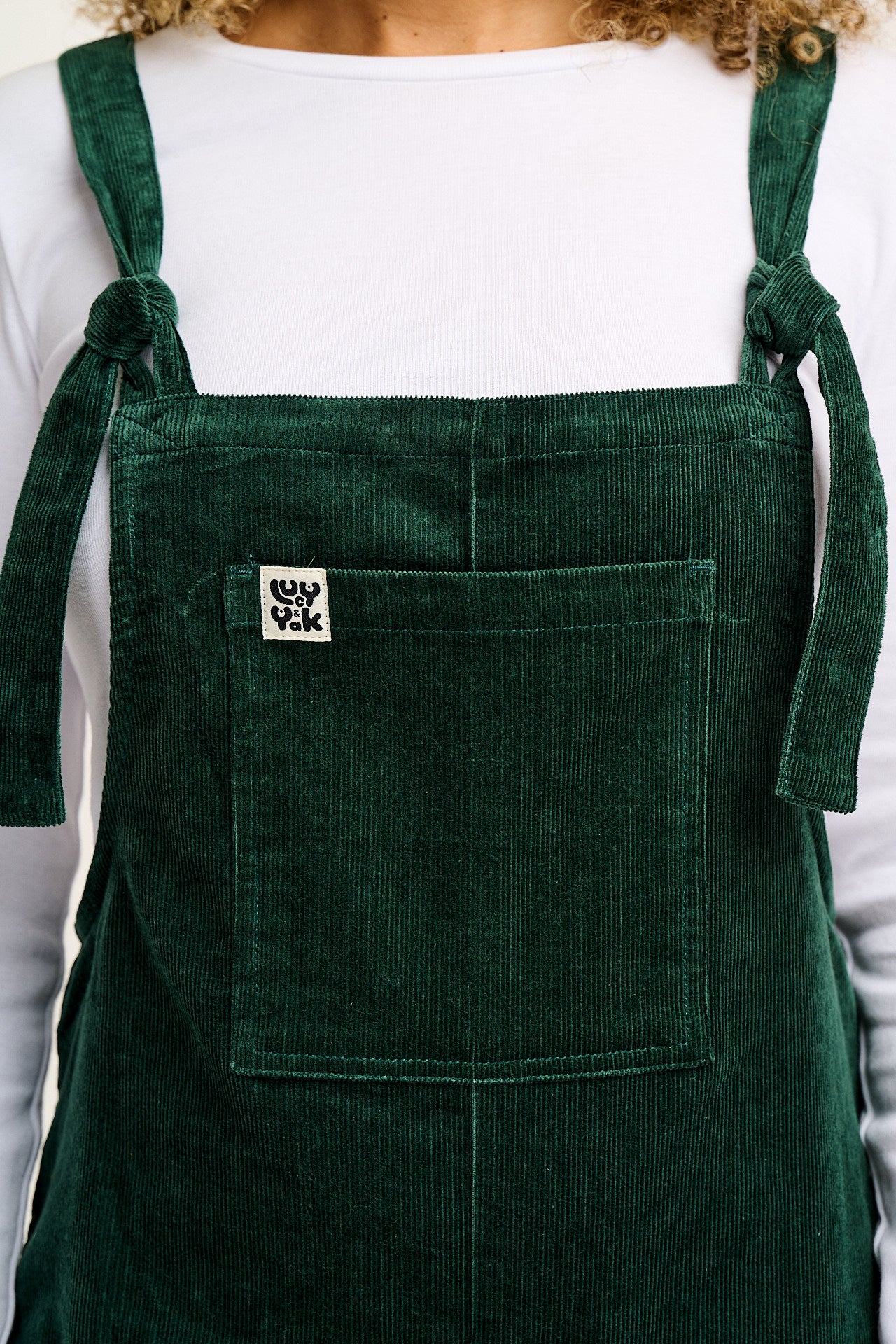 Original - Corduroy Dungarees in Posy Green