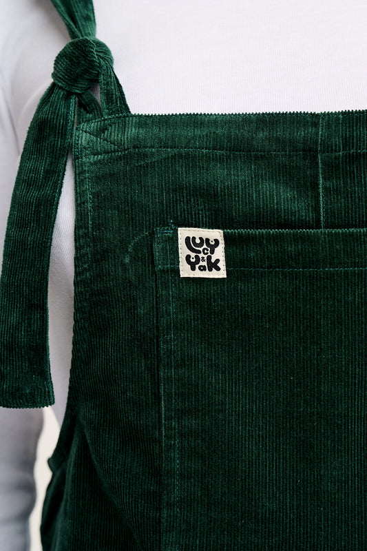 Original - Corduroy Dungarees in Posy Green