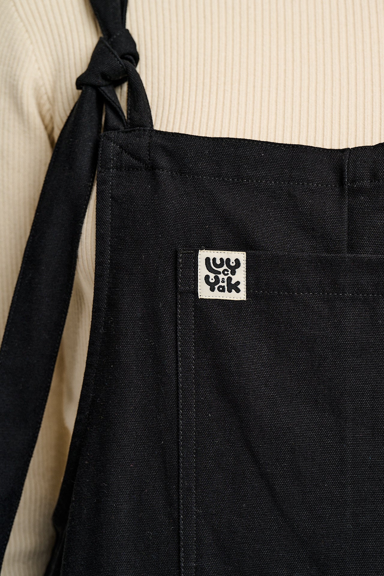 Original - Cotton Dungarees in Black