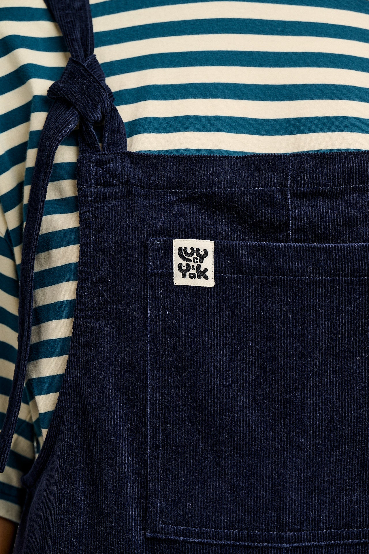 Original - Corduroy Dungarees in Sailor Blue