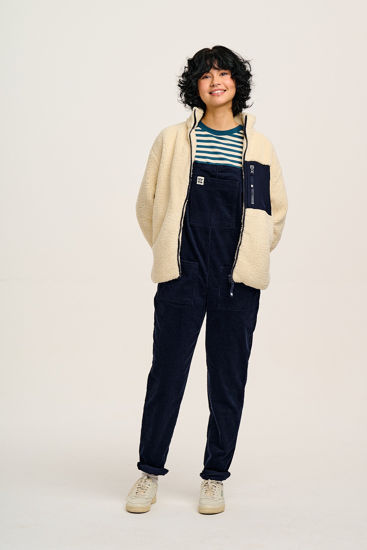 Original - Corduroy Dungarees in Sailor Blue