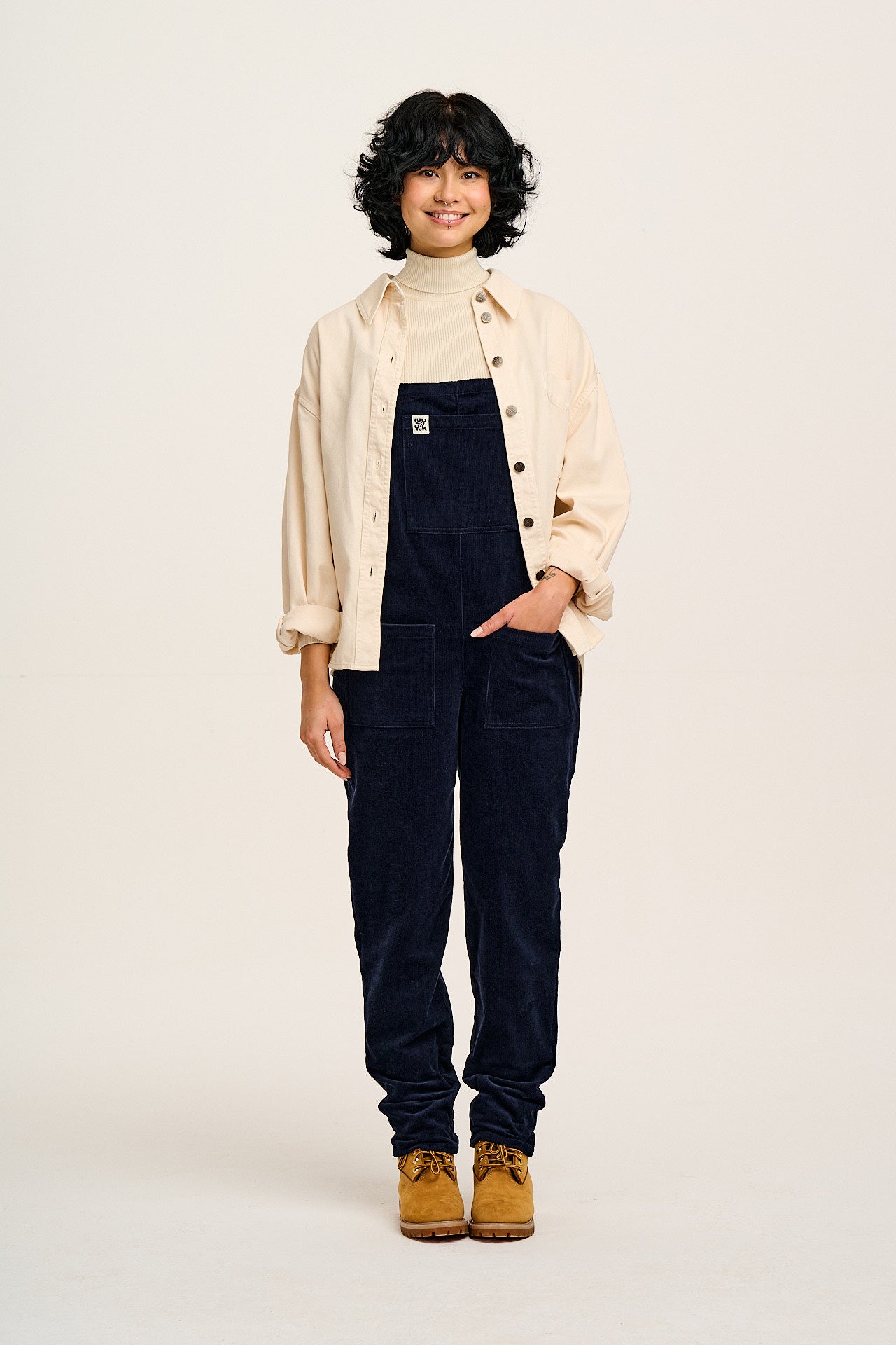 Sydney - Oversized Cotton Shirt in Ecru