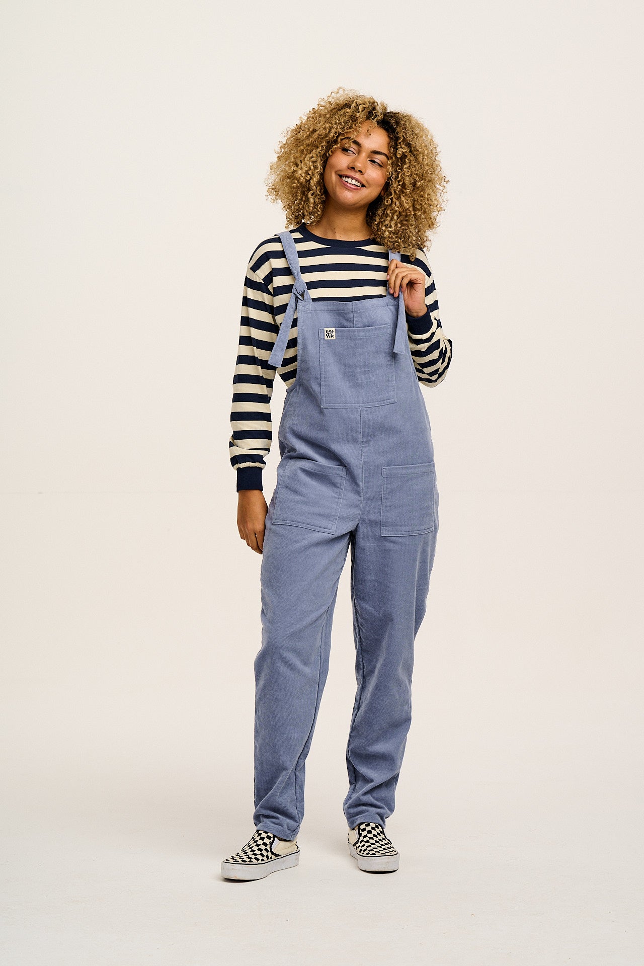 Original - Corduroy Dungarees in Powder Blue