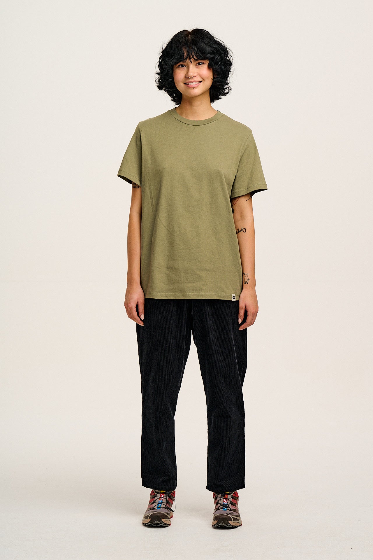 Denver - Cotton Tee in Khaki