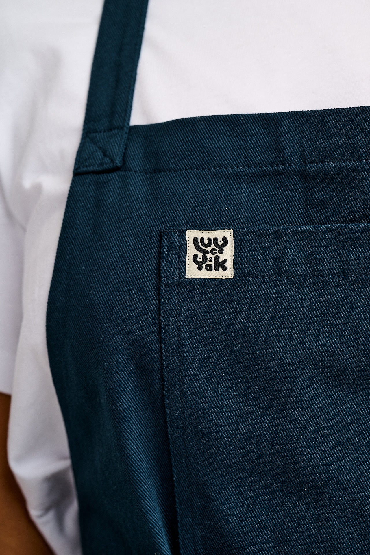 Ada - Cotton Apron in Vintage Navy