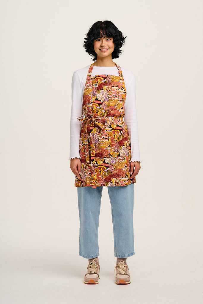 Ada - Cotton Apron in Artist Print by Caroline Clark