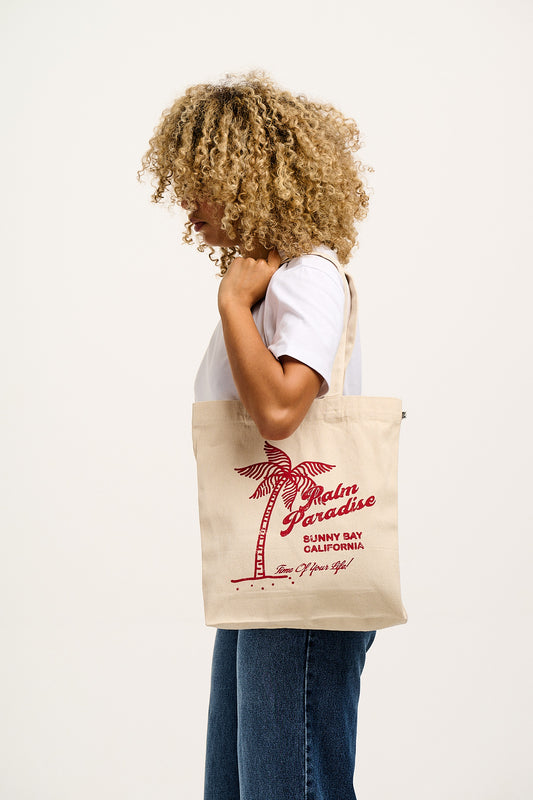 Felix - Cotton Tote Bag with Palm Paradise Print