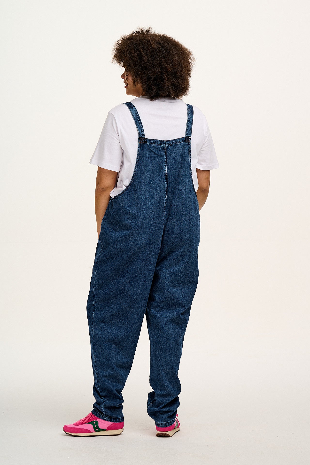 Original - Denim Dungarees in Mid Wash Blue