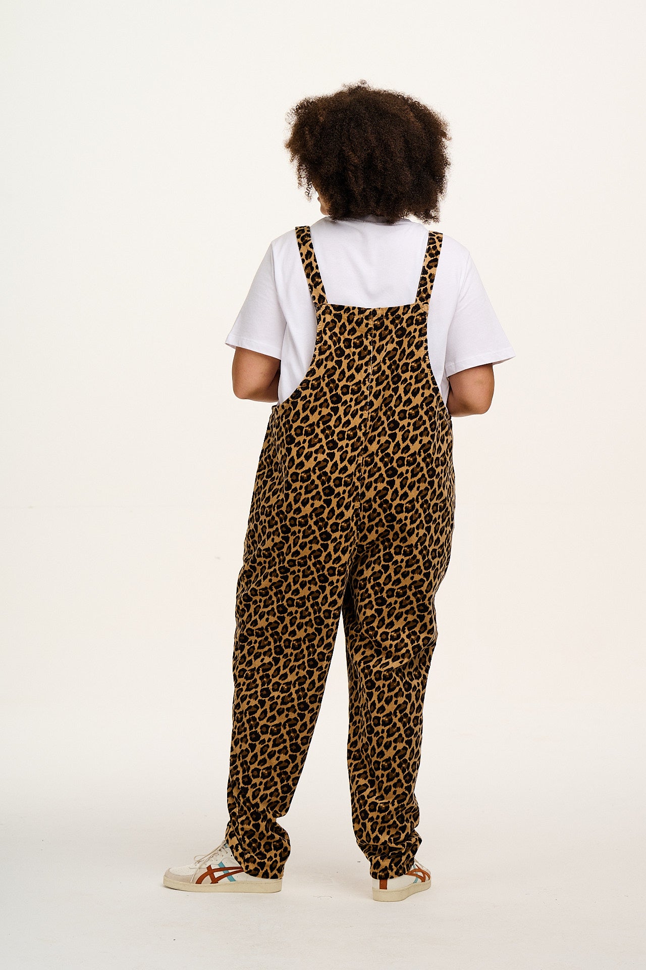 Original - Corduroy Dungarees in Leopard Print