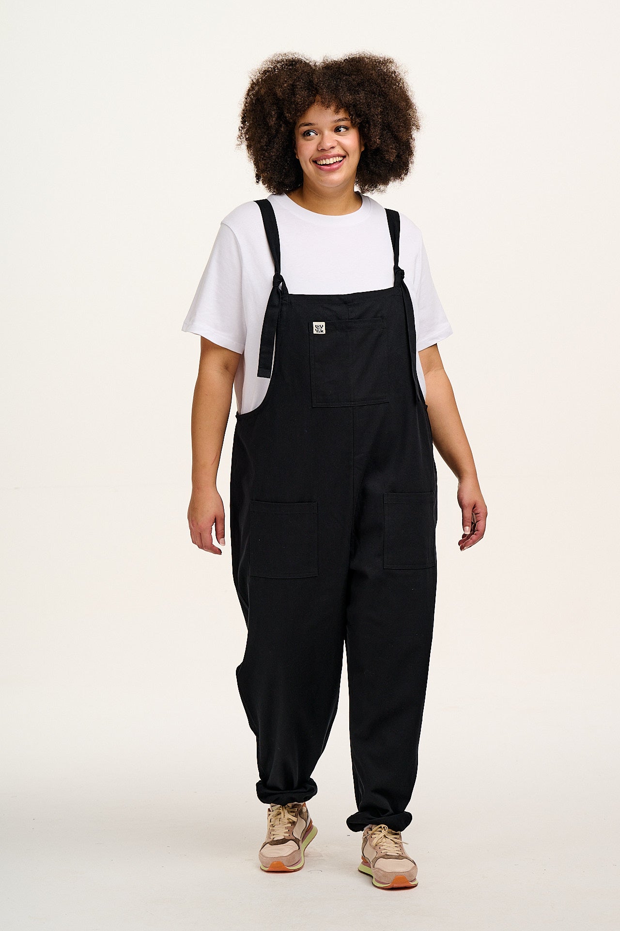 Original - Cotton Dungarees in Black