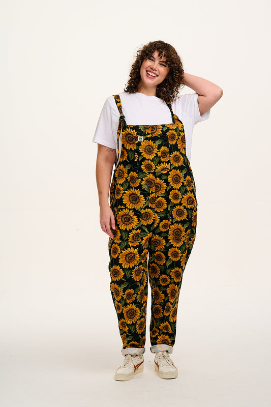 Original - Twill Dungarees in Sunflower Print