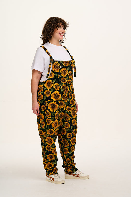 Original - Twill Dungarees in Sunflower Print