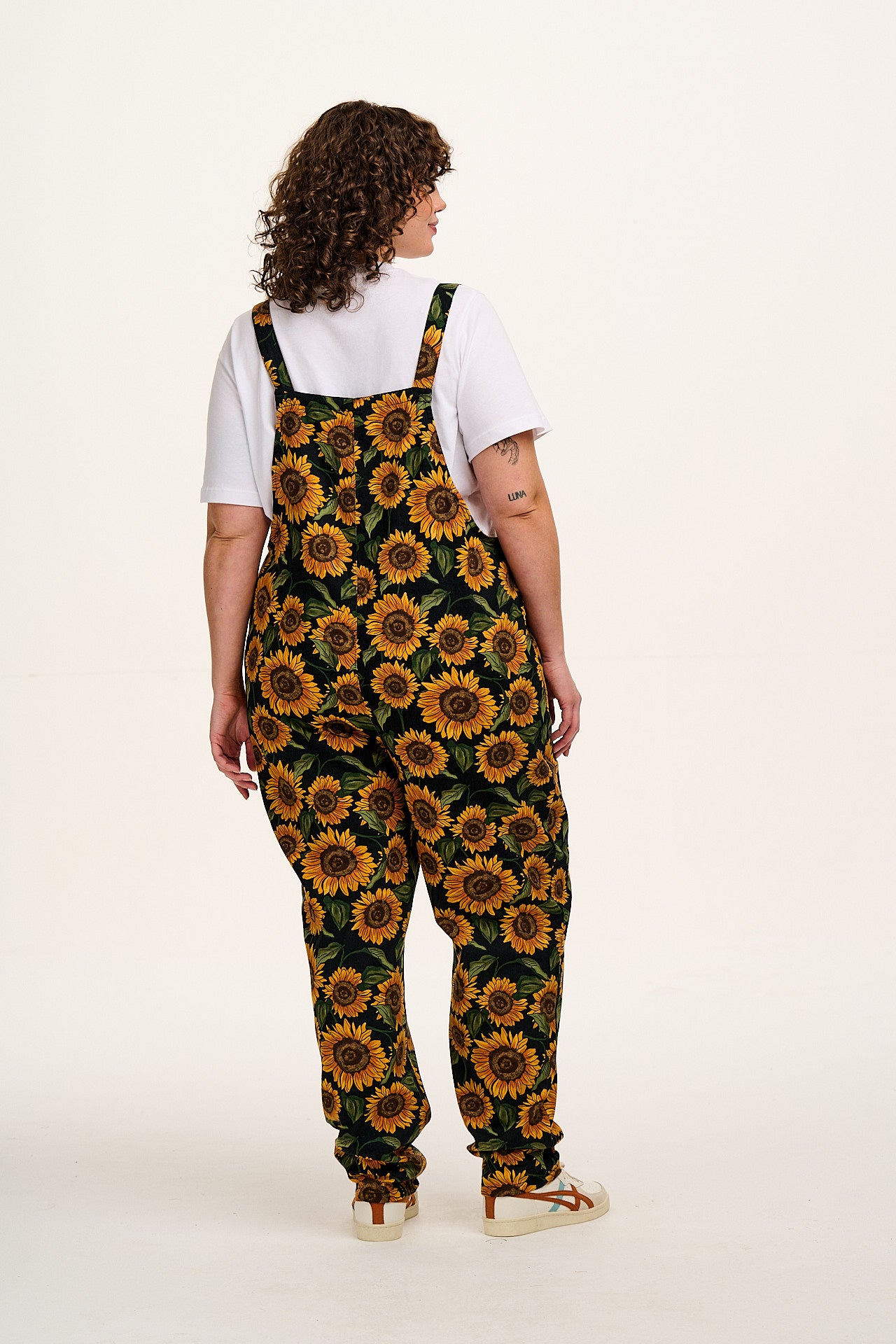 Original - Twill Dungarees in Sunflower Print