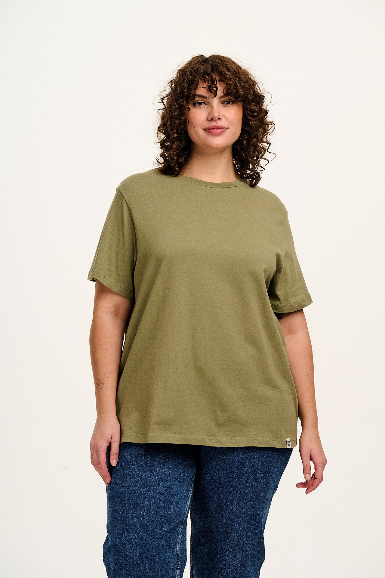 Denver - Cotton Tee in Khaki