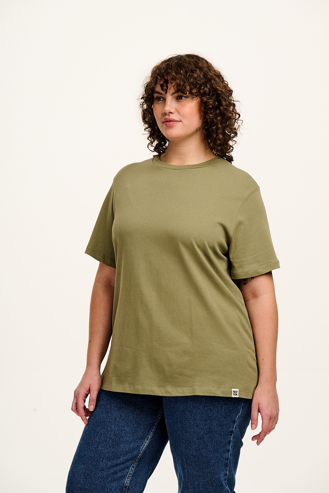 Denver - Cotton Tee in Khaki