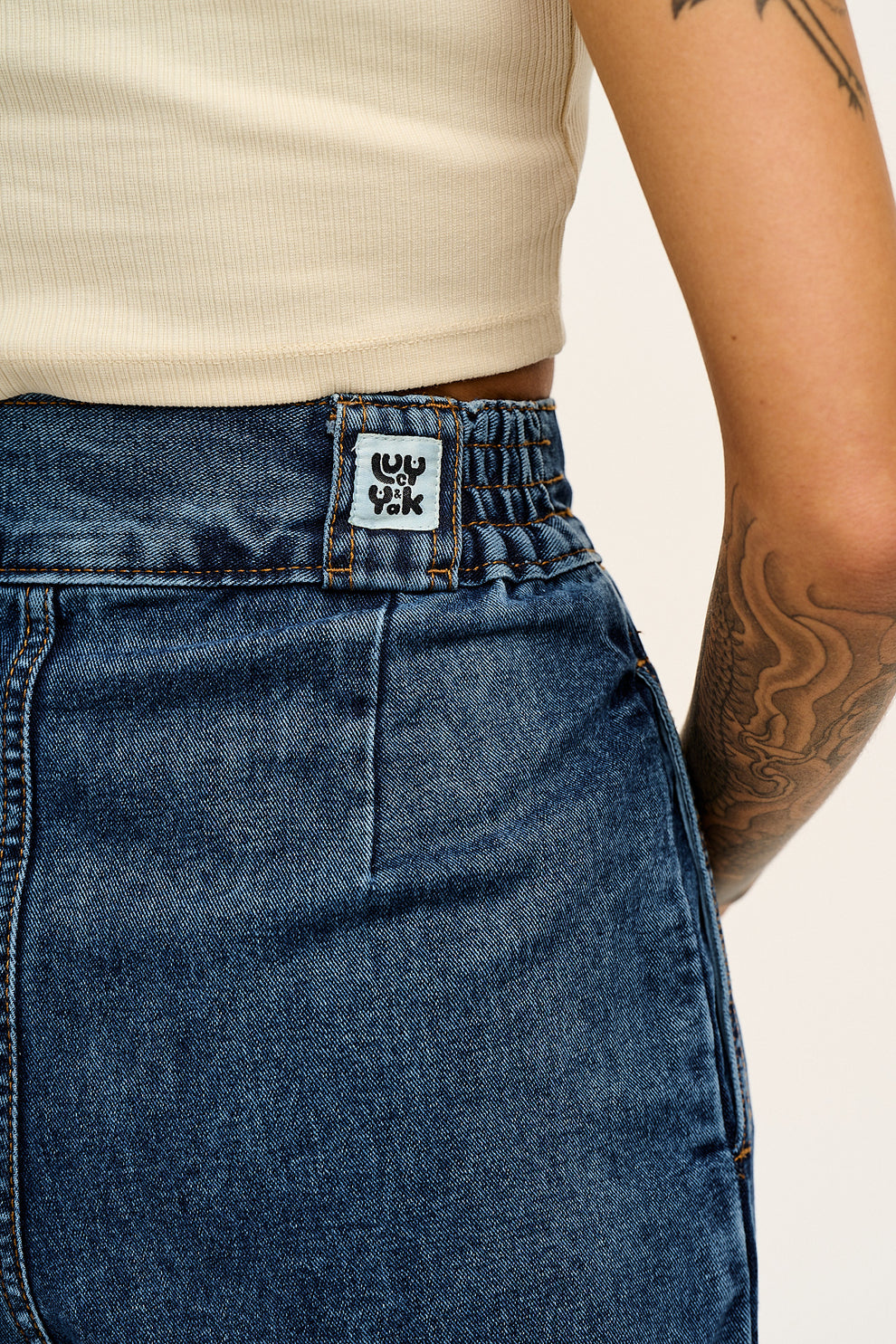 Addison - Denim Jeans in Mid Wash Blue – Lucy & Yak