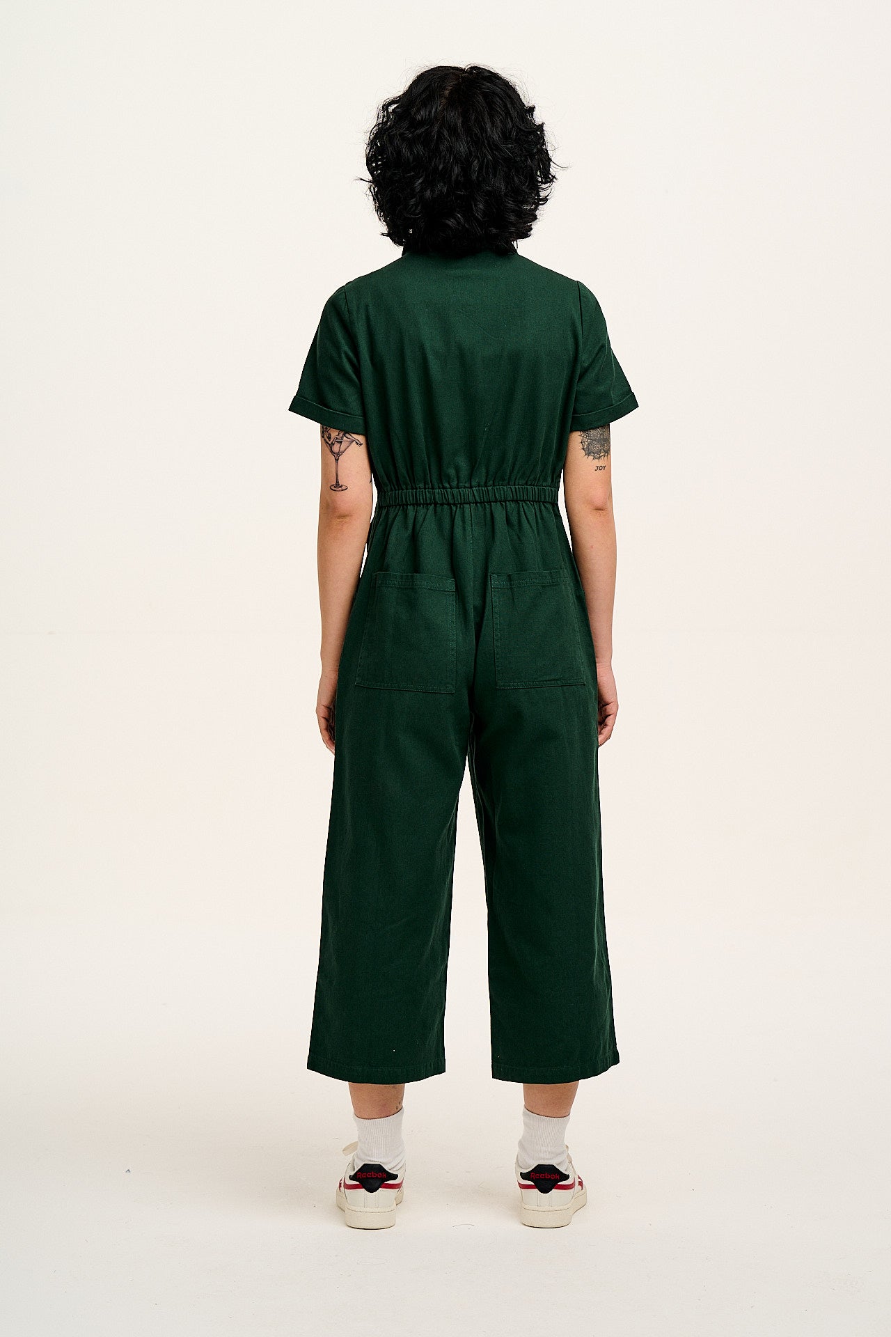 Ragan - Cotton Jumpsuit in Posy Green