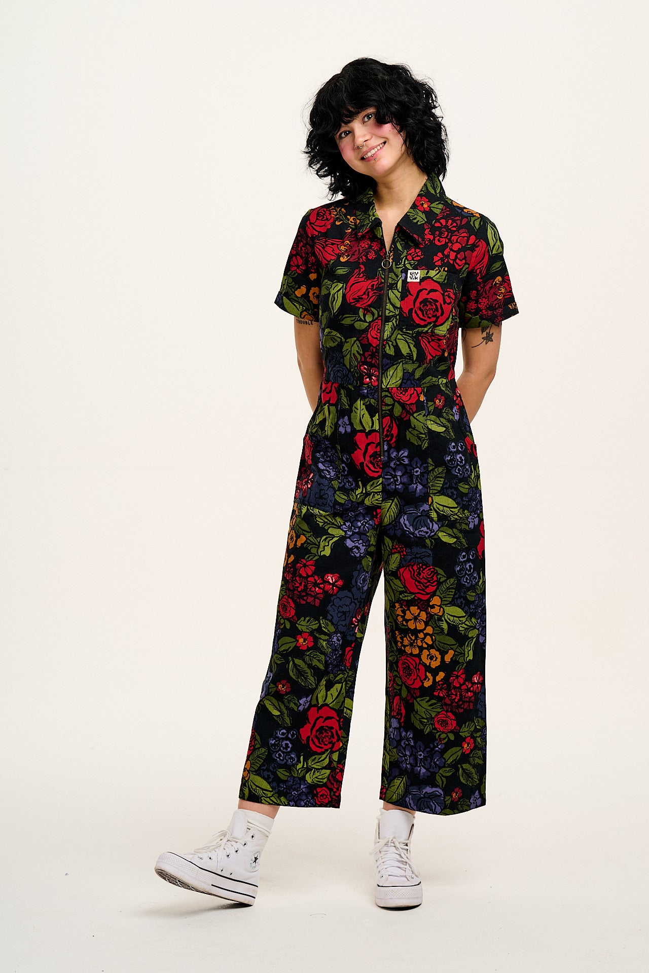 Ragan - Cotton Jumpsuit in Maria Print