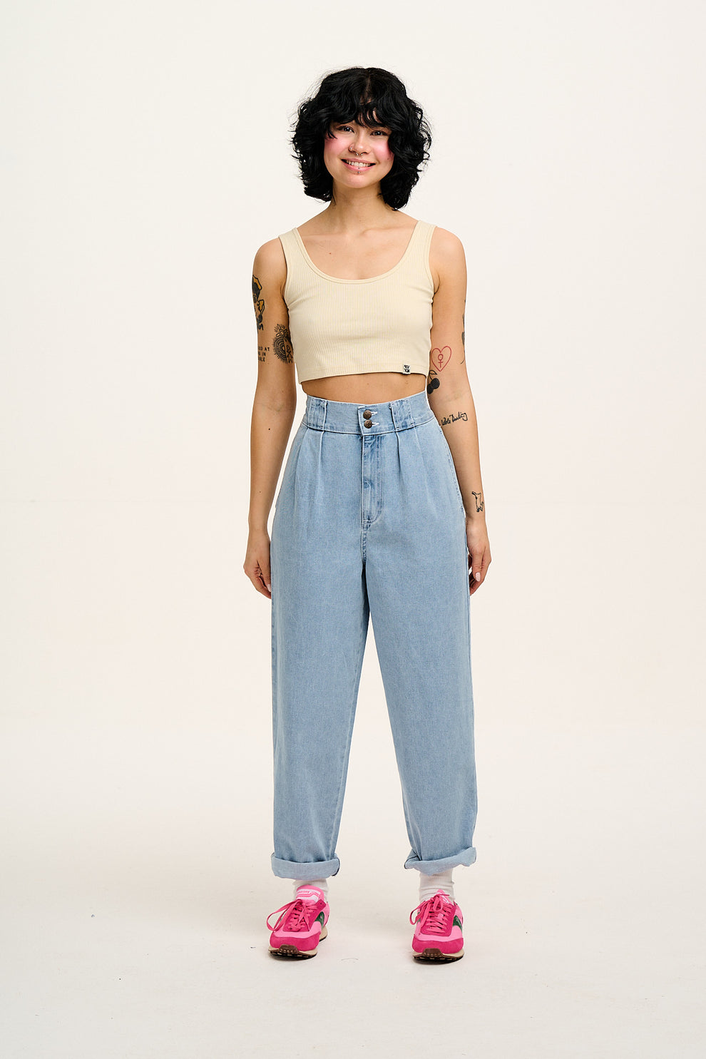 Addison - Denim Jeans in Light Wash Blue – Lucy & Yak