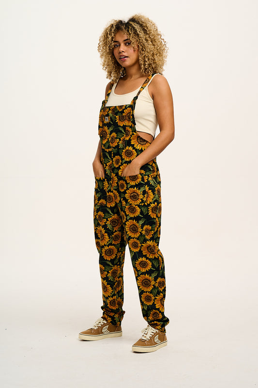 Original - Twill Dungarees in Sunflower Print