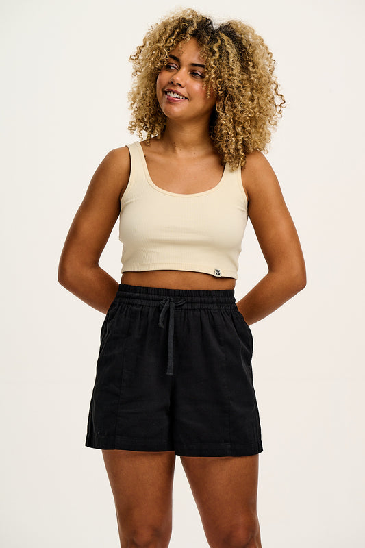 Charlie - Cotton Shorts in Black