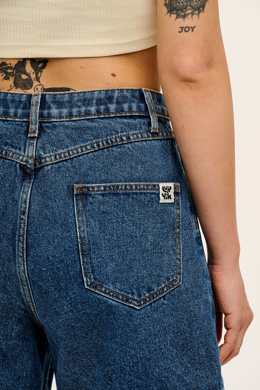 Lucy Lilac Cloud Denim Shorts main image 1