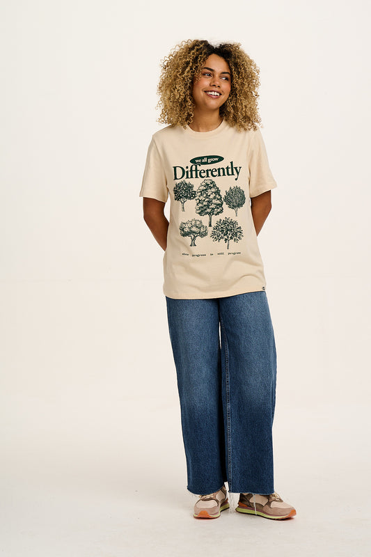 Denver - Cotton Tee in Grow Differently Print