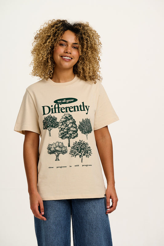 Denver - Cotton Tee in Grow Differently Print