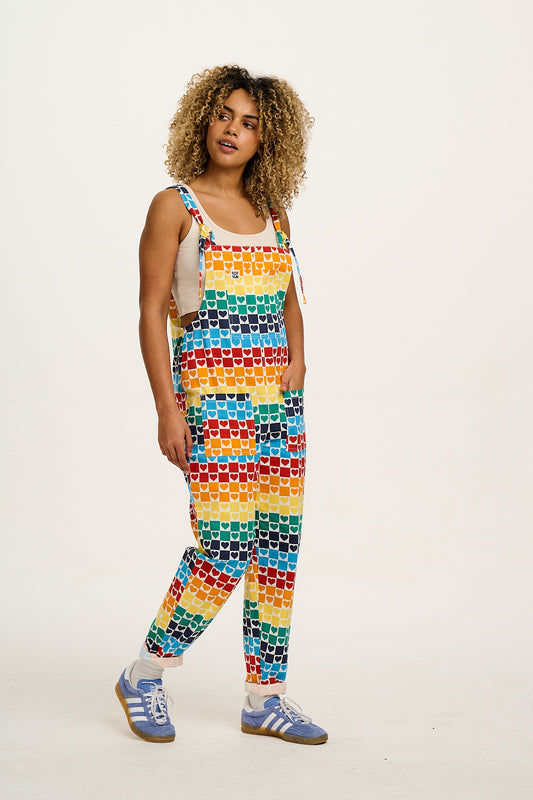 Original - Twill Dungarees in Heart To Heart Print