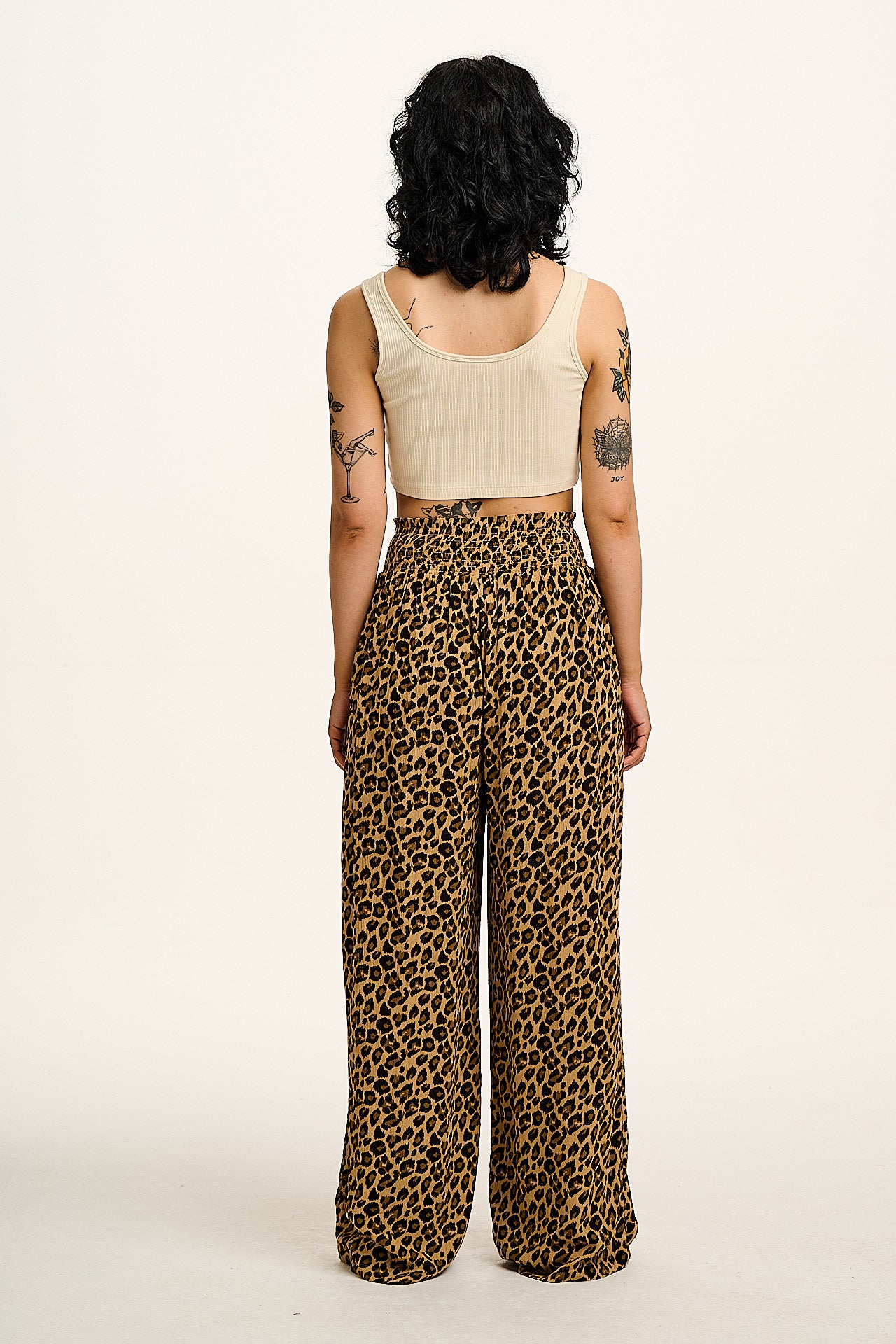 Jody - Trousers in Leopard Print