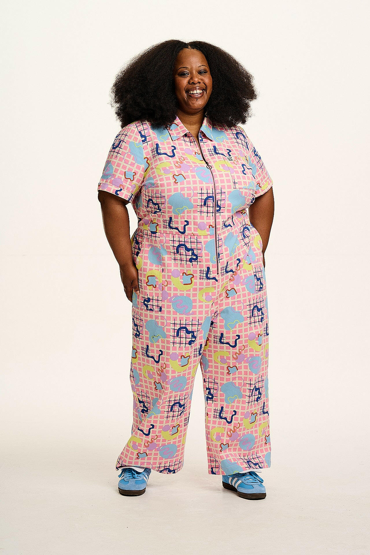 Ragan - Cotton Jumpsuit in Zachary Print – Lucy & Yak
