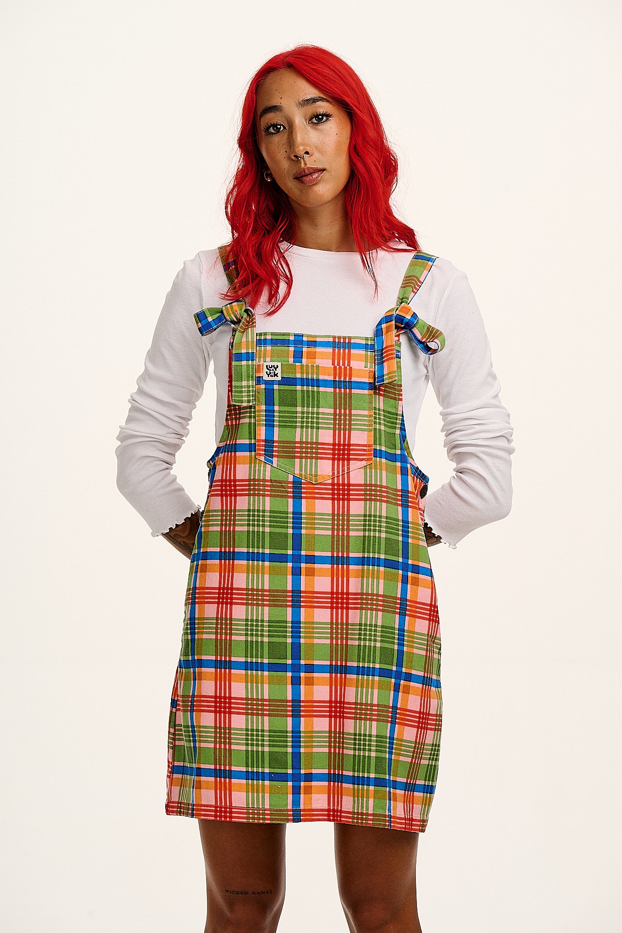 Mini Pini - Cotton Dress in Kitchen Check