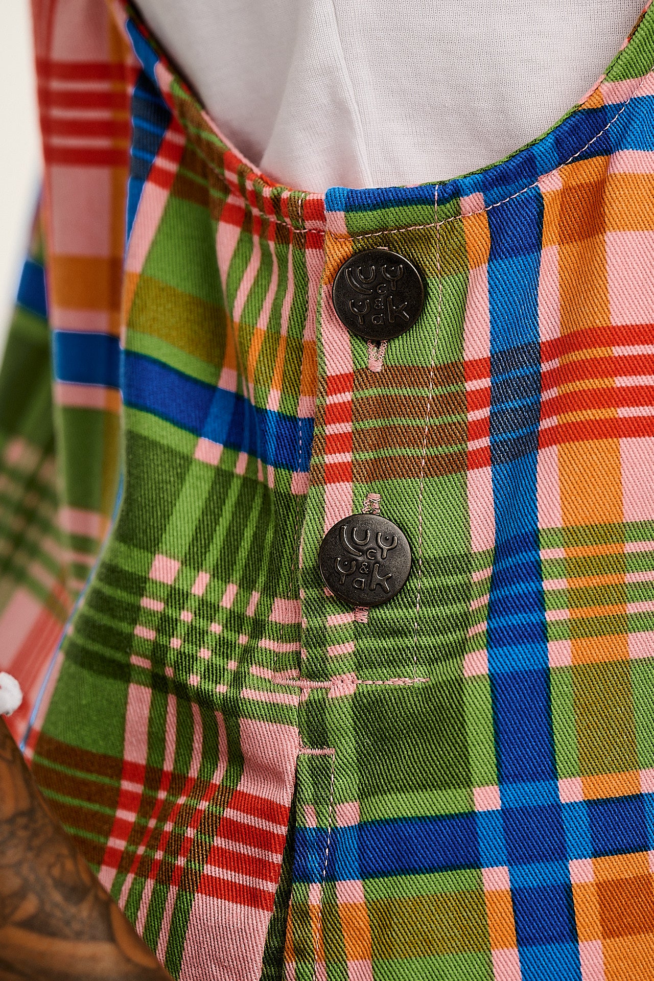 Mini Pini - Cotton Dress in Kitchen Check