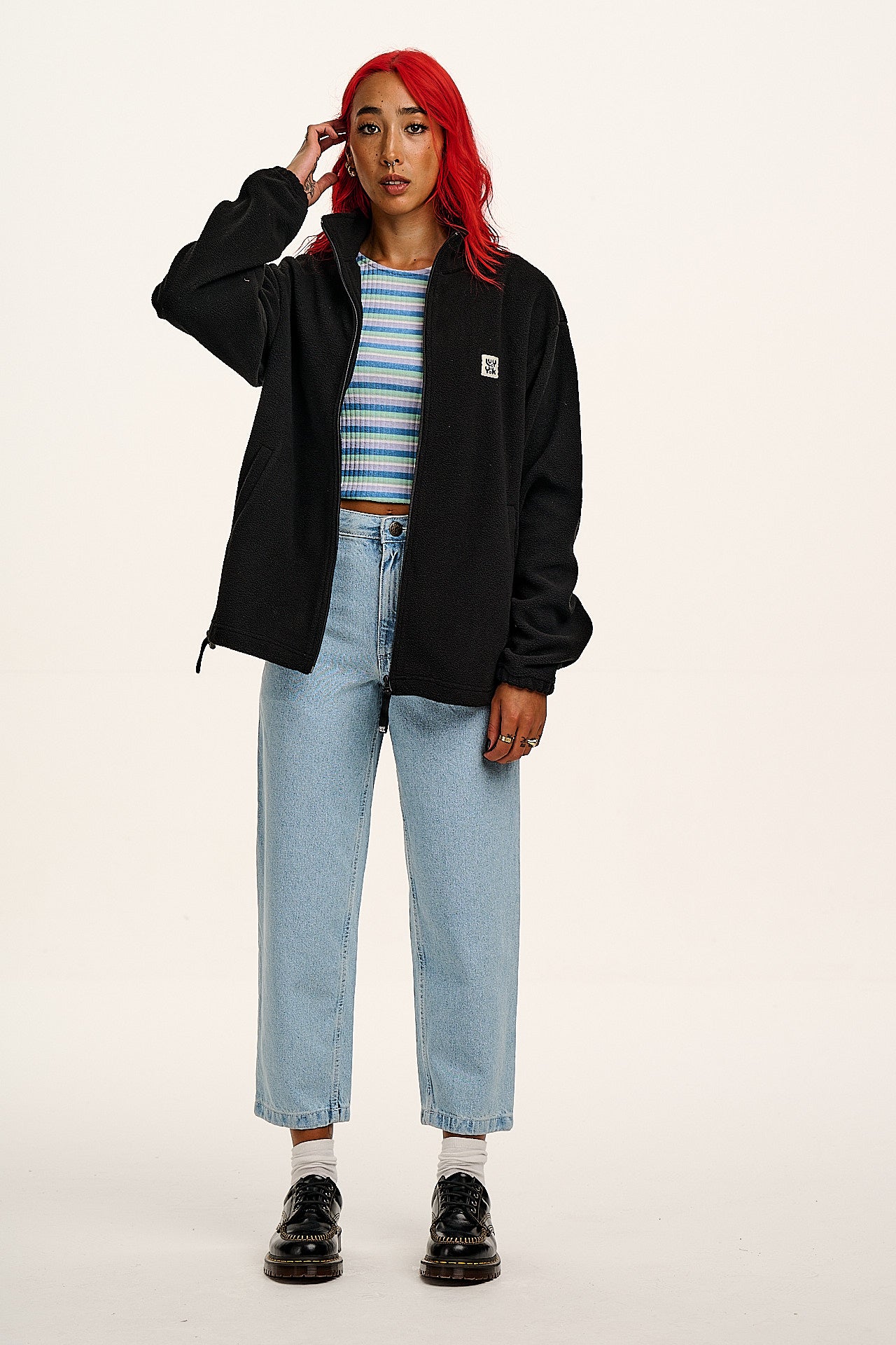 Nicks - Full Zip Polar Fleece in Black – Lucy & Yak