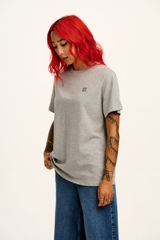 Denver - Cotton Tee in Grey Marl