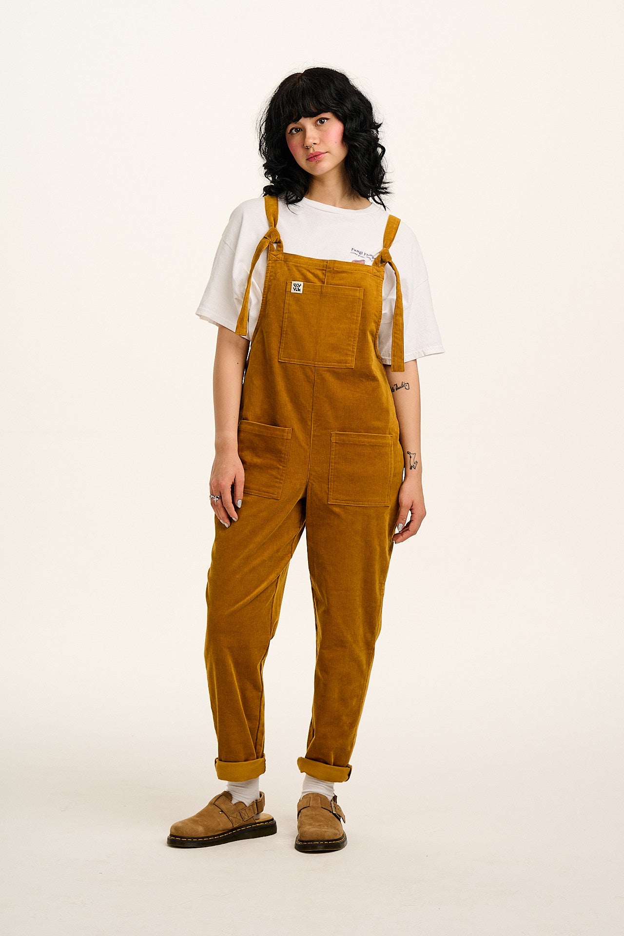 Original - Corduroy Dungarees in Mustard Yellow