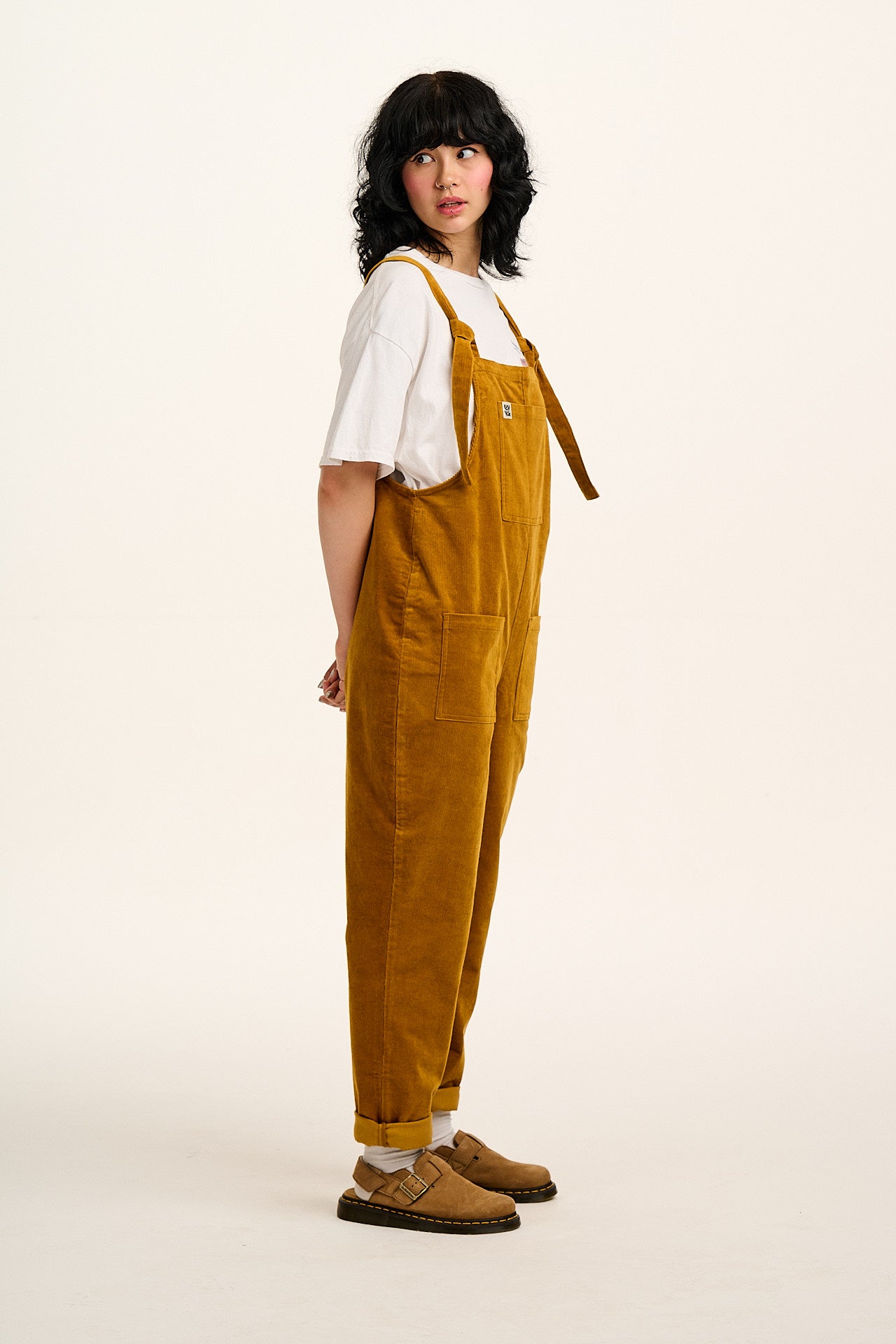 Original - Corduroy Dungarees in Mustard Yellow