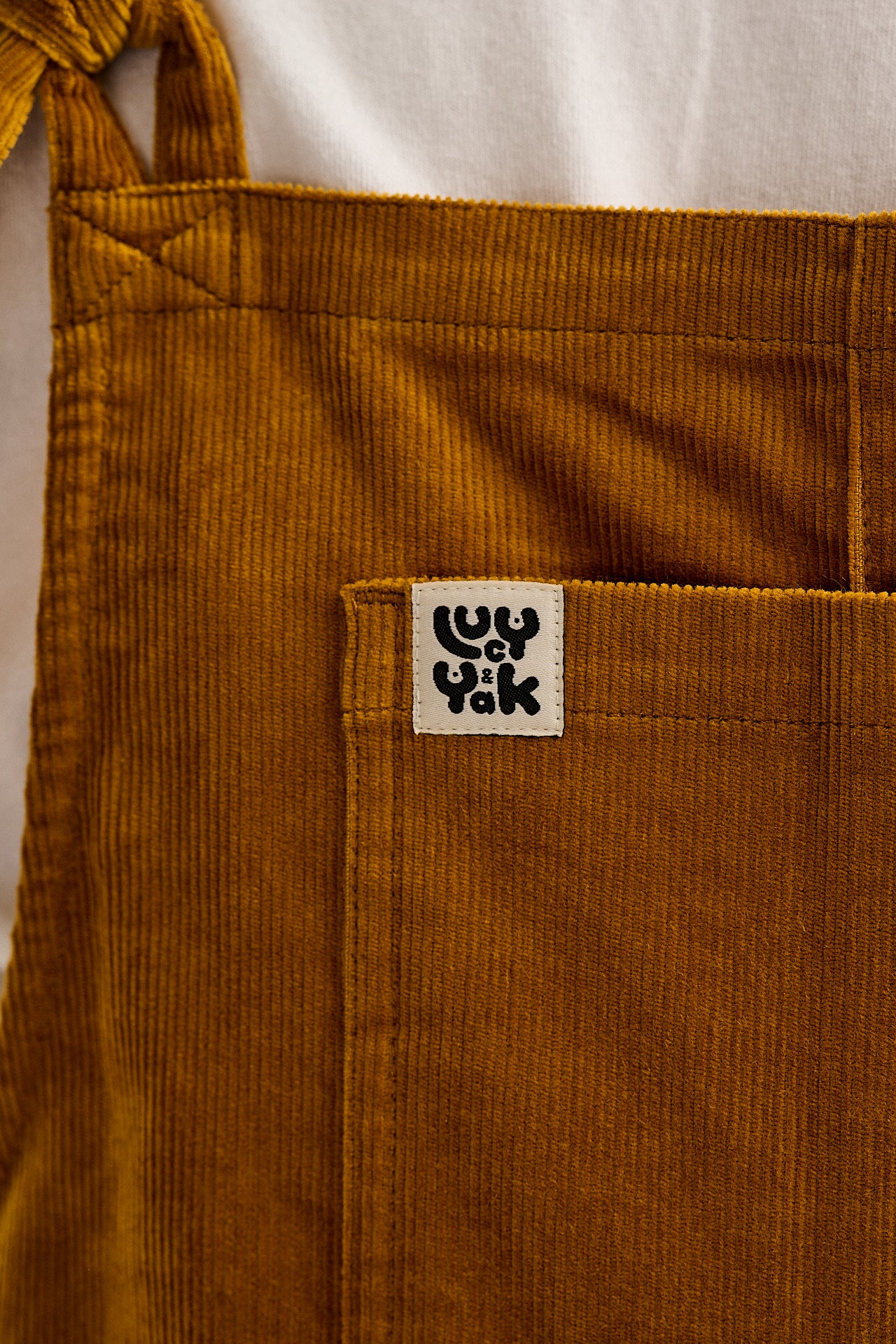 Original - Corduroy Dungarees in Mustard Yellow