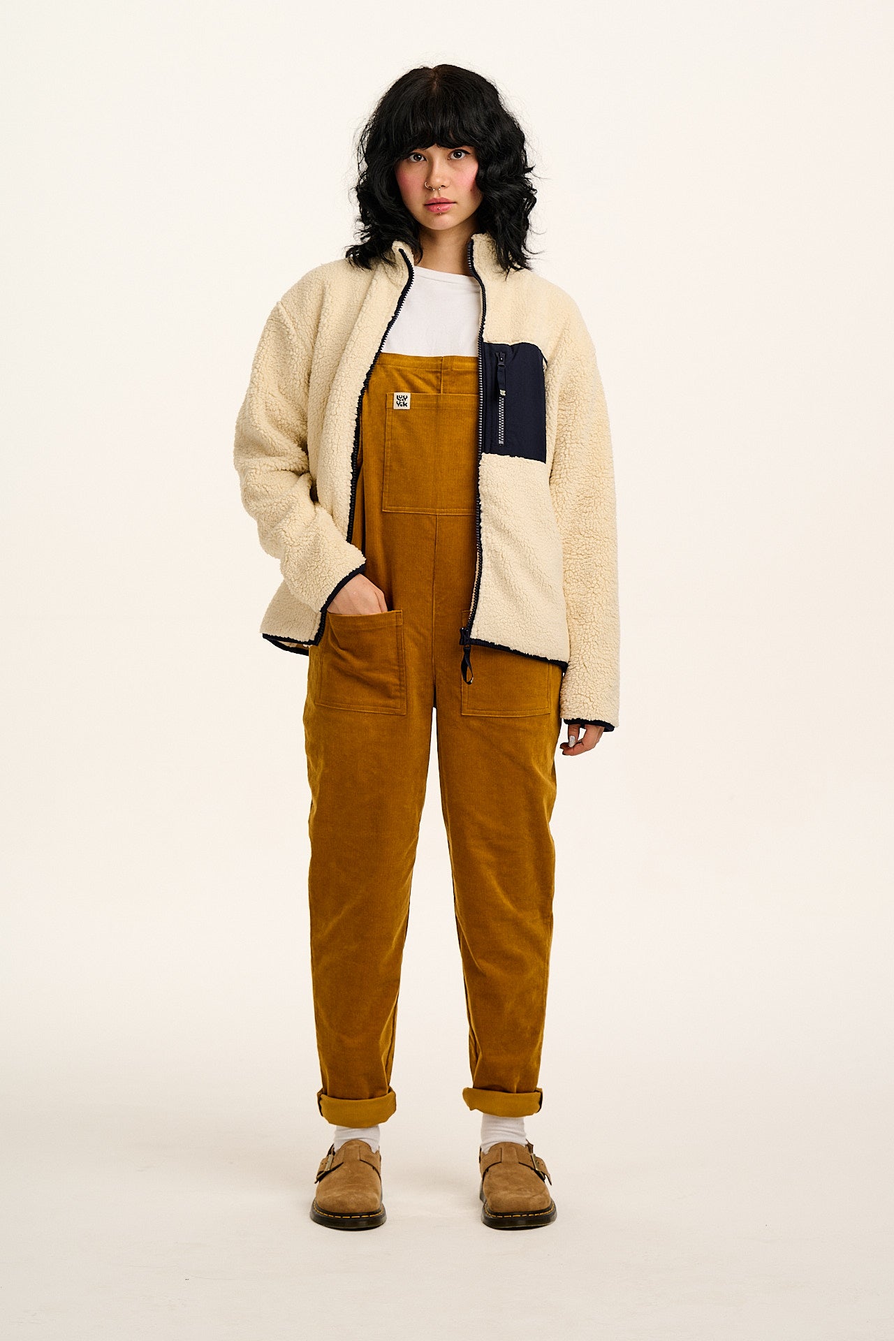 Original - Corduroy Dungarees in Mustard Yellow