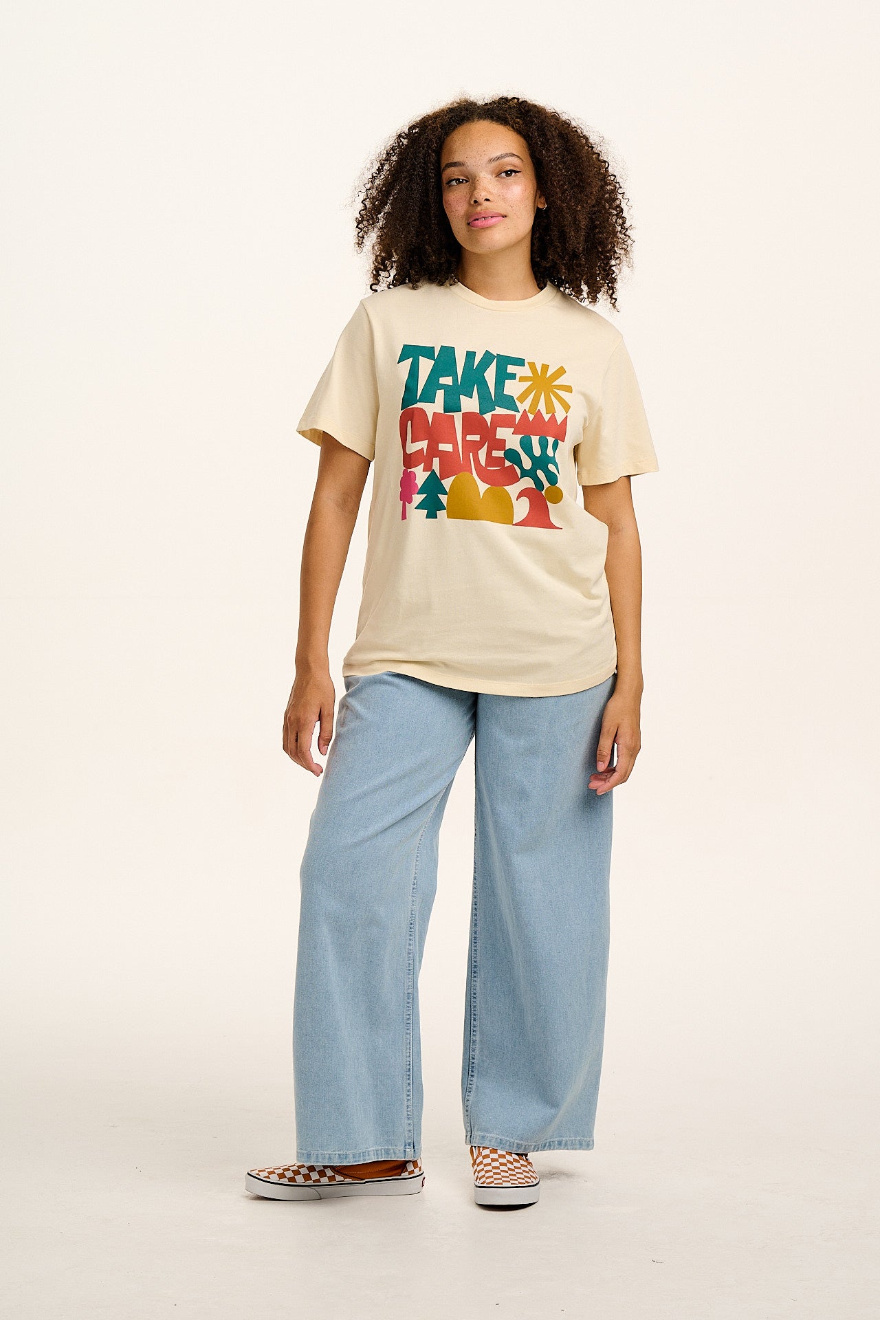 Denver - Cotton T-Shirt in Take Care Print