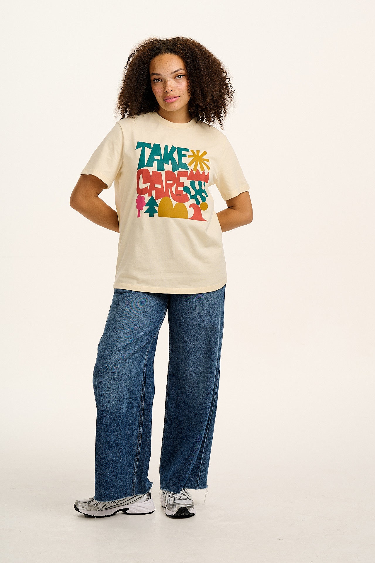 Denver - Cotton T-Shirt in Take Care Print