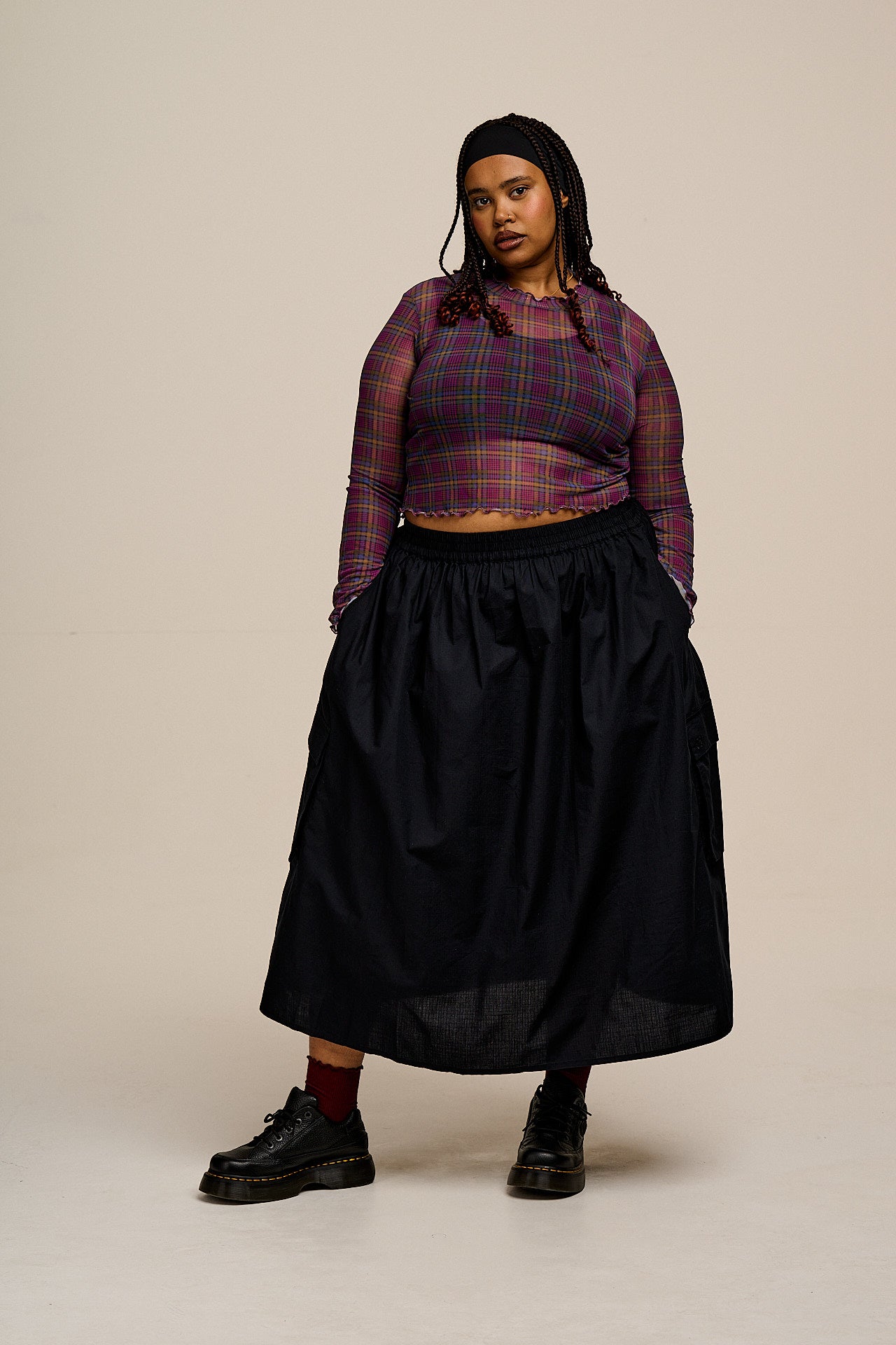 Dakota - Midi Skirt in Black