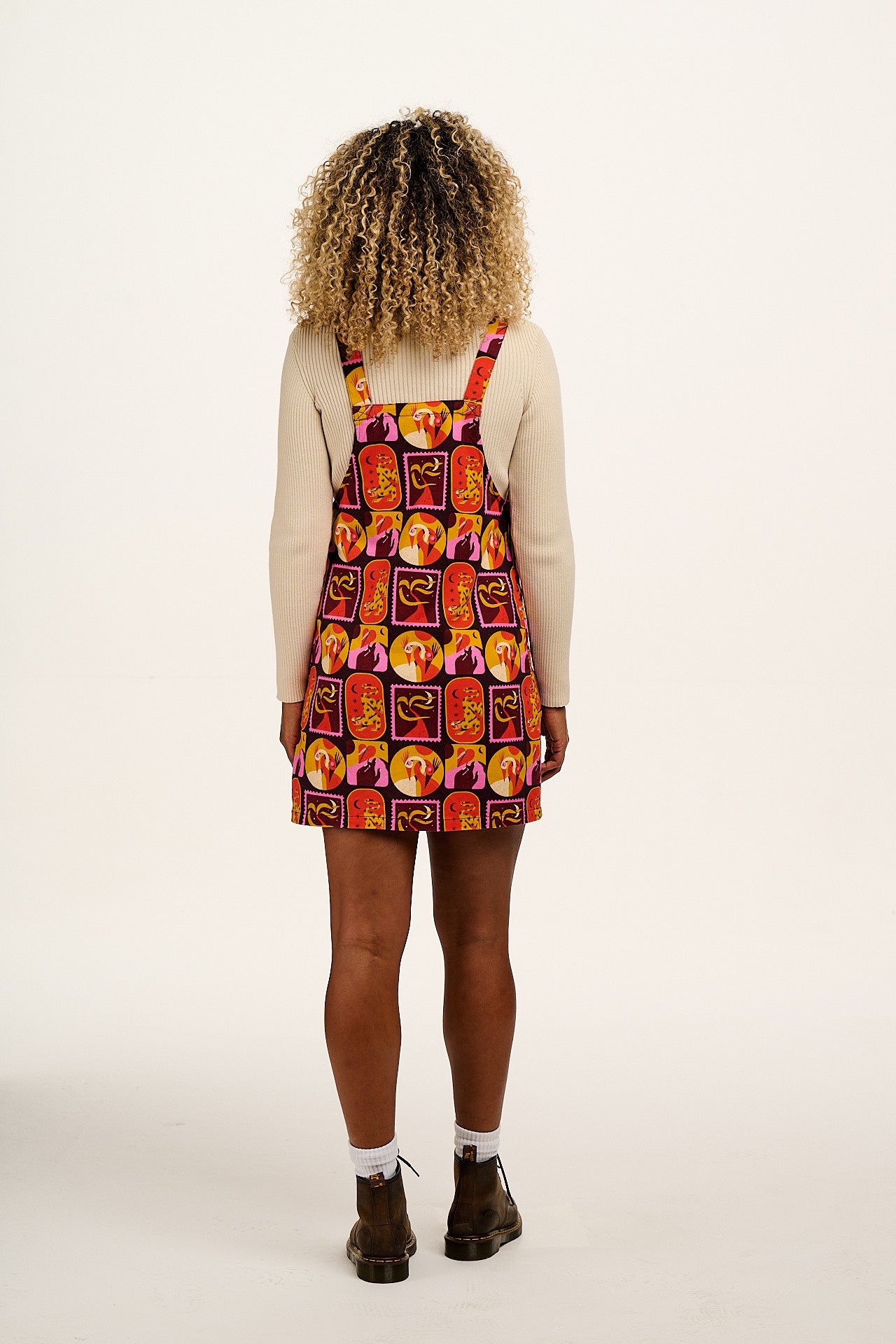 L.E. Mini Pini - Cotton Dress in Artist Print by Hugo Alberto