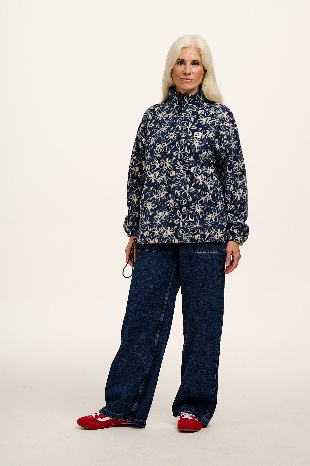 Stevie Polar Fleece in Inked Blue Floral Print – Lucy Yak