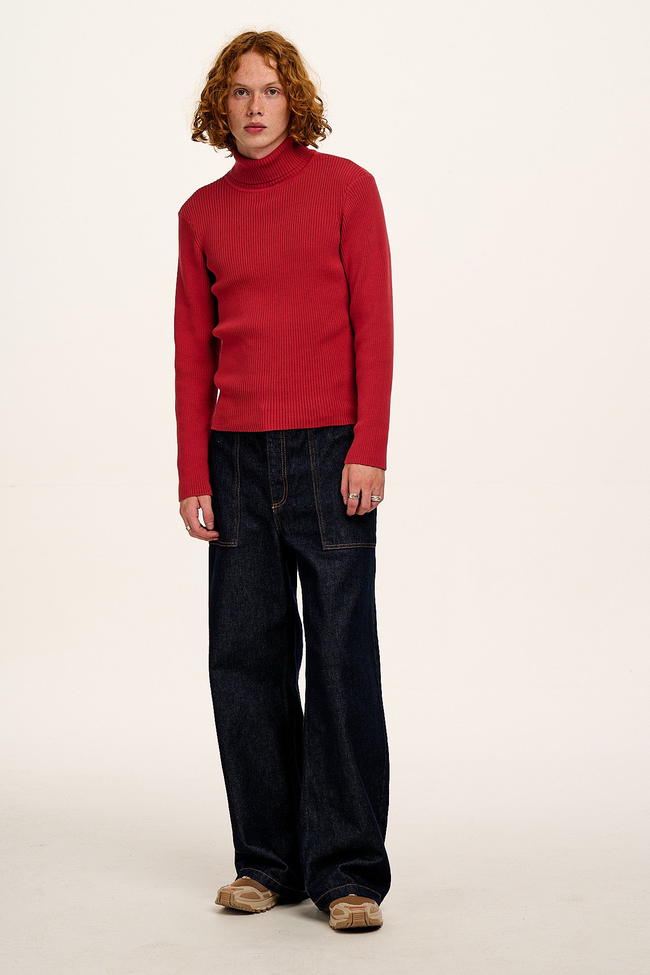 Delores - Wide Leg Denim Jeans in Indigo